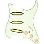 920d Custom Gold Foil Loaded Pickguard For Strat With Aged White Pickups and Knobs and S7W-MT Wiring Harness Mint Green thumbnail