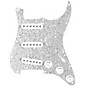 920d Custom Texas Grit Loaded Pickguard for Strat With White Pickups and Knobs and S7W Wiring Harness White Pearl thumbnail