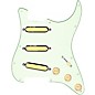 920d Custom Gold Foil Loaded Pickguard For Strat With Aged White Pickups and Knobs and S7W Wiring Harness Mint Green thumbnail