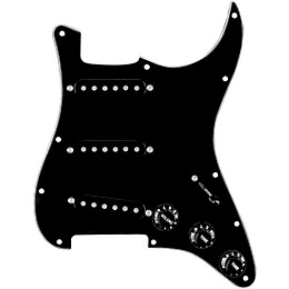 920d Custom Generation Loaded Pickguard For Strat With Black Pickups and Knobs and S7W Wiring Harness Black