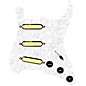 920d Custom Gold Foil Loaded Pickguard For Strat With Black Pickups and Knobs and S7W Wiring Harness White Pearl thumbnail