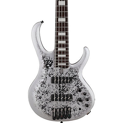 Ibanez Btb25th5 5-String Electric Bass Guitar Silver Blizzard Matte for sale