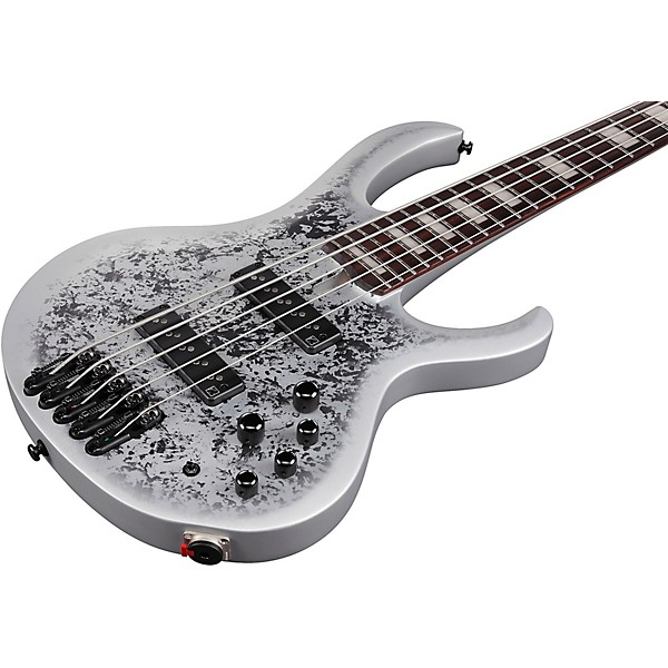 Ibanez BTB25TH5 5-String Electric Bass Guitar Silver Blizzard Matte