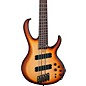 Ibanez BTB705LM 5-String Multi-Scale Electric Bass Guitar Natural Browned Burst Flat thumbnail