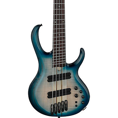 Ibanez Btb705lm 5-String Multi-Scale Electric Bass Guitar Cosmic Blue Starburst Low Gloss for sale