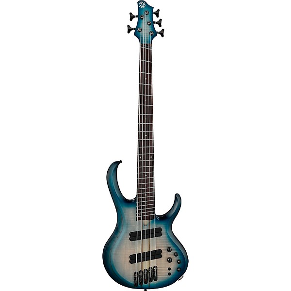 Ibanez BTB705LM 5-String Multi-Scale Electric Bass Guitar Cosmic Blue Starburst Low Gloss