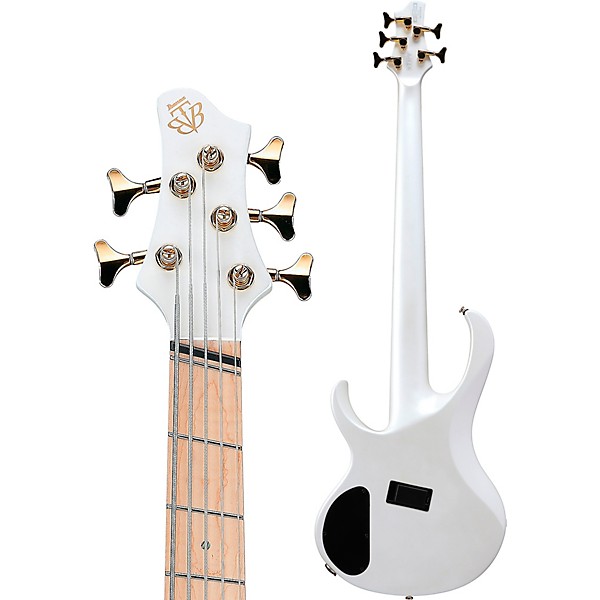 Ibanez BTB605MLM 5-String Multi-Scale Electric Bass Guitar Pearl White Matte