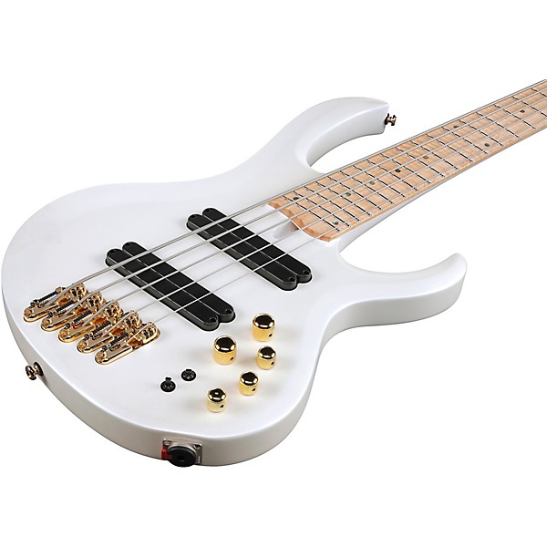 Ibanez BTB605MLM 5-String Multi-Scale Electric Bass Guitar Pearl White Matte