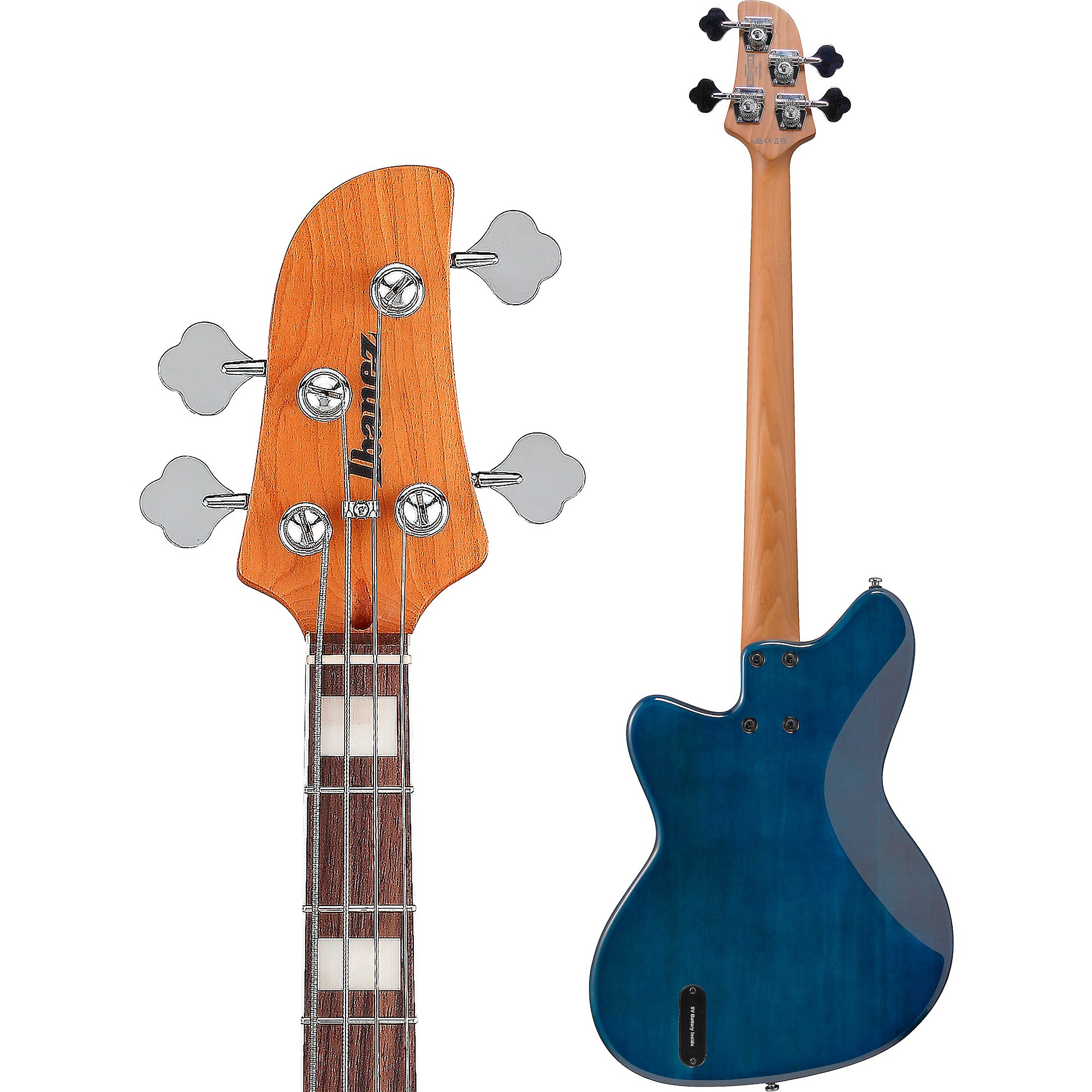 Ibanez TMB400TA 4-String Electric Bass Guitar Cosmic Blue Starburst |  Guitar Center