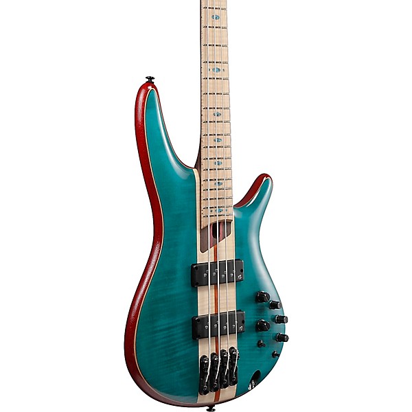 Ibanez Premium SR1420B 4-String Electric Bass Guitar Caribbean Green Low Gloss