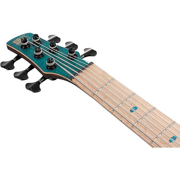Ibanez Premium SR1426B 6-String Electric Bass Guitar Caribbean Green Low Gloss