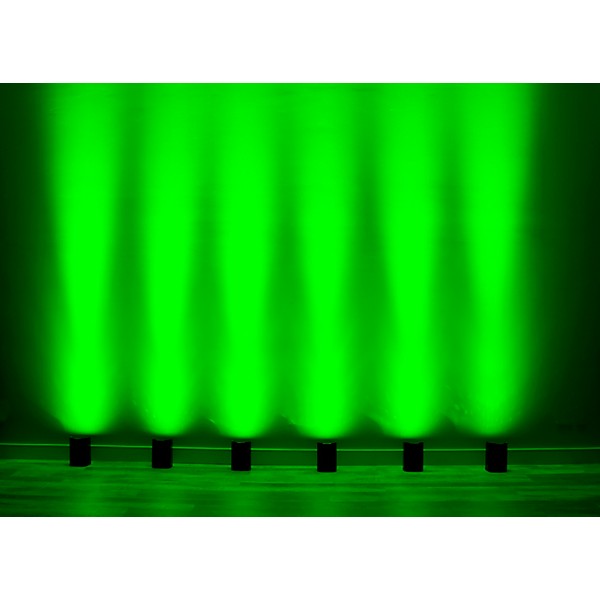 American DJ Mirage Q6 Pak Black Uplight System - Black