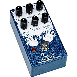 Open Box EarthQuaker Devices Zoar Dynamic Audio Grinder Distortion Effects Pedal Level 1 Blue and White