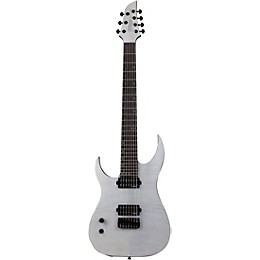 Schecter Guitar Research KM-7 MK-III Legacy Left-Handed 7-String Electric Guitar Transparent White Satin