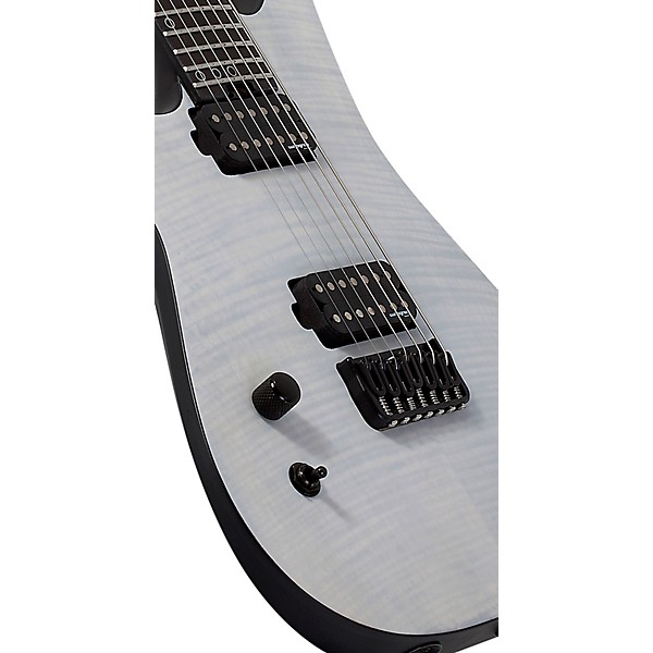 Schecter Guitar Research KM-7 MK-III Legacy Left-Handed 7-String Electric Guitar Transparent White Satin