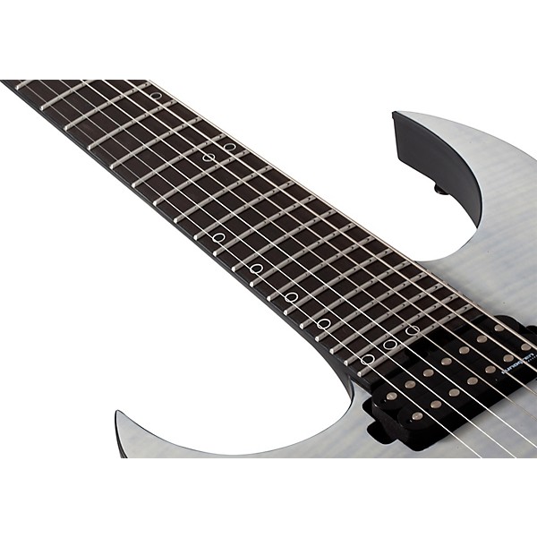 Schecter Guitar Research KM-7 MK-III Legacy Left-Handed 7-String Electric Guitar Transparent White Satin