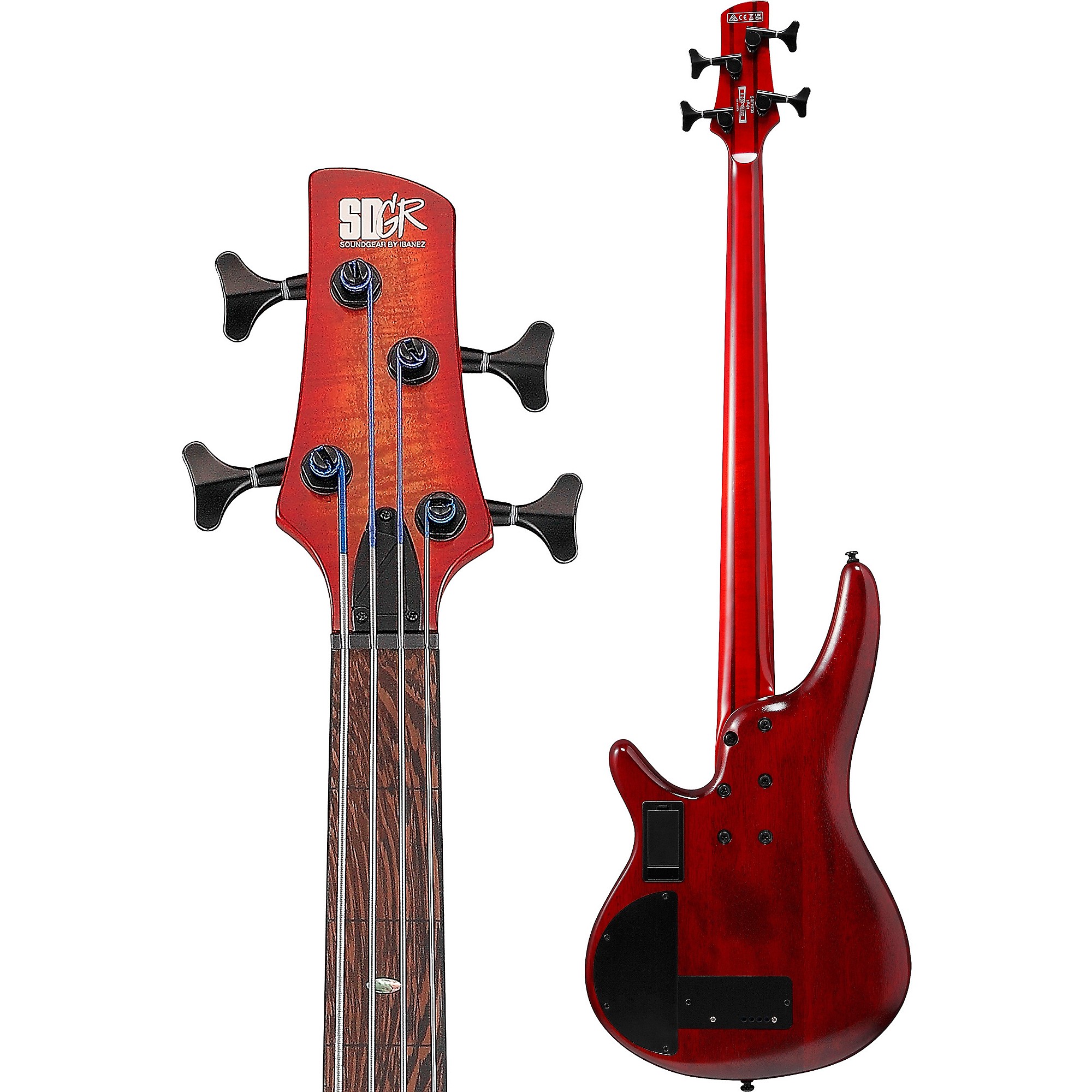Ibanez SRD900F 4-String Fretless Electric Bass Guitar Brown Topaz