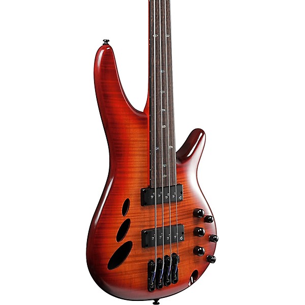 Ibanez SRD900F 4-String Fretless Electric Bass Guitar Brown Topaz Burst Low Gloss