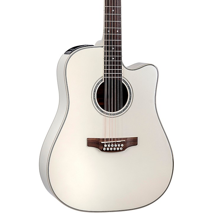 Takamine GD37CE 12-String Dreadnought Acoustic-Electric Guitar Pearl White