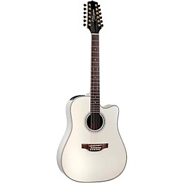 Takamine GD37CE 12-String Dreadnought Acoustic-Electric Guitar Pearl White