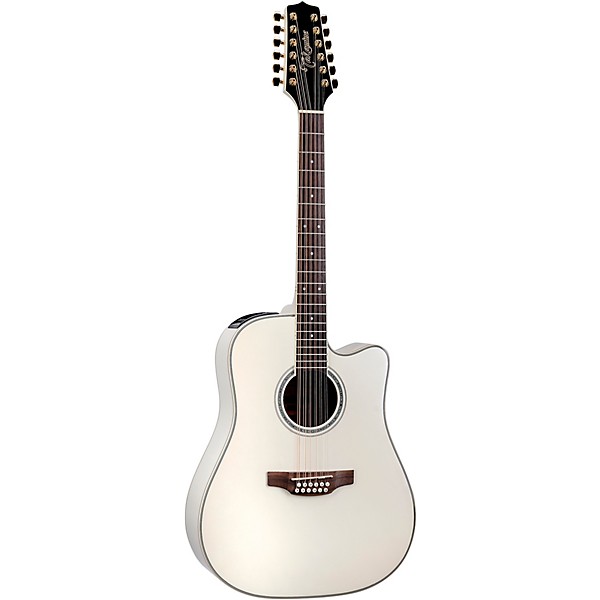 Takamine GD37CE 12-String Dreadnought Acoustic-Electric Guitar Pearl White