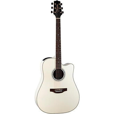 Takamine Gd37ce Dreadnought Acoustic-Electric Guitar Pearl White for sale