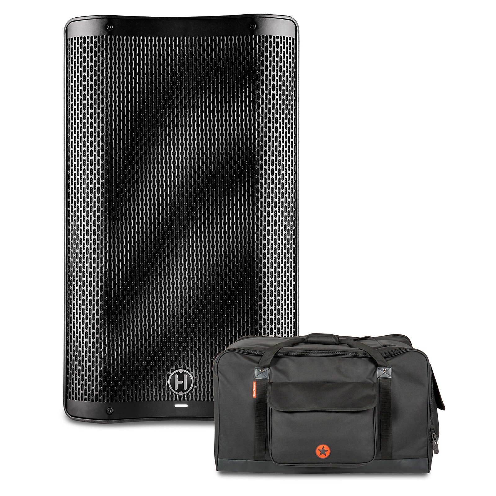 Harbinger VARI V4112 12" Powered Speaker With Road Runner Bag Guitar