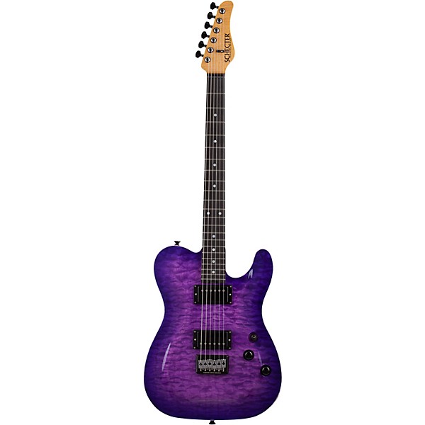 Schecter Guitar Research PT Classic Electric Guitar Purple Burst