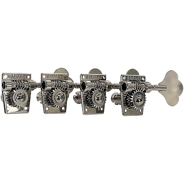 Leo Quan OGT Open Gear Large Post 4-In-Line Bass Tuning Machines Nickel