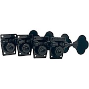 Leo Quan Ogt Open Gear Large Post 4-In-Line Bass Tuning Machines Black for sale