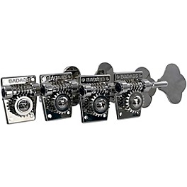 Leo Quan Badass TK-7817 OGT Open-Ge... Leo Quan Badass TK-7817 OGT Open-Gear Small Post 4-in-Line Bass Tuning Machines Nickel