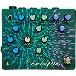 Old Blood Noise Endeavors Beam Splitter Automatic Triple Tracker Distortion Effects Pedal Green