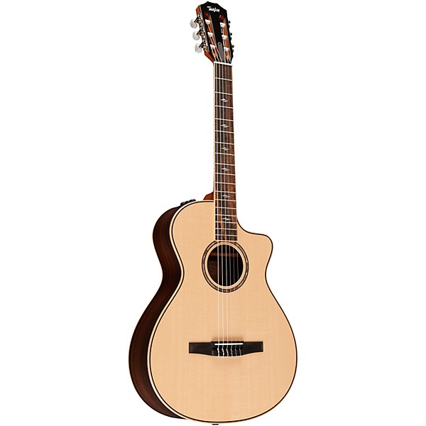 Taylor 812ce-N Grand Concert Nylon-String Acoustic-Electric Guitar Natural