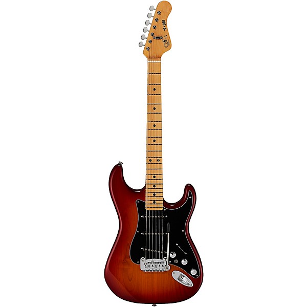 G&L CLF Research S-500 With Maple Fretboard Electric Guitar Cherry Burst