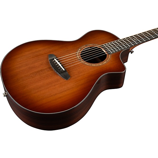 Breedlove Premier Concert Thinline Cutaway Acoustic-Electric Guitar Edge Burst