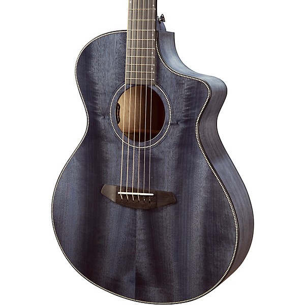 Breedlove Oregon Concert Thinline Myrtlewood Cutaway Acoustic-Electric Guitar Stormy Night