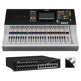 Yamaha TF3 24-Channel Digital Mixer With Tio1608-D2 Dante Stagebox and Cable