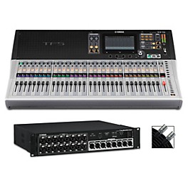 Yamaha TF5 32-Channel Digital Mixer With Tio1608-D2 Dante Stagebox and Cable