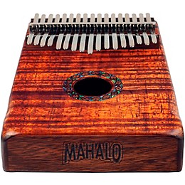 Mahalo Flame Koa Kalimba with Bag Walnut