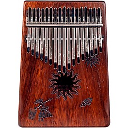 Mahalo Tropical Kalimba with Bag Walnut