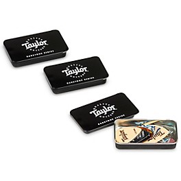 Taylor DarkTone Series 3-Pack Guitar Pick Tin Black