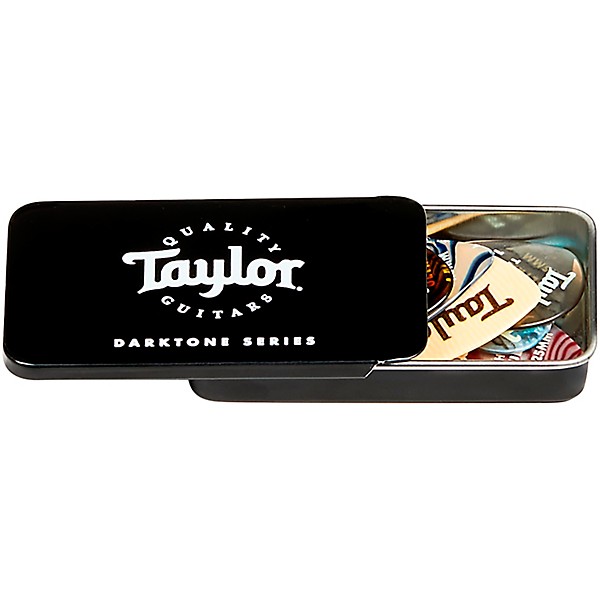 Taylor DarkTone Series 3-Pack Guitar Pick Tin Black