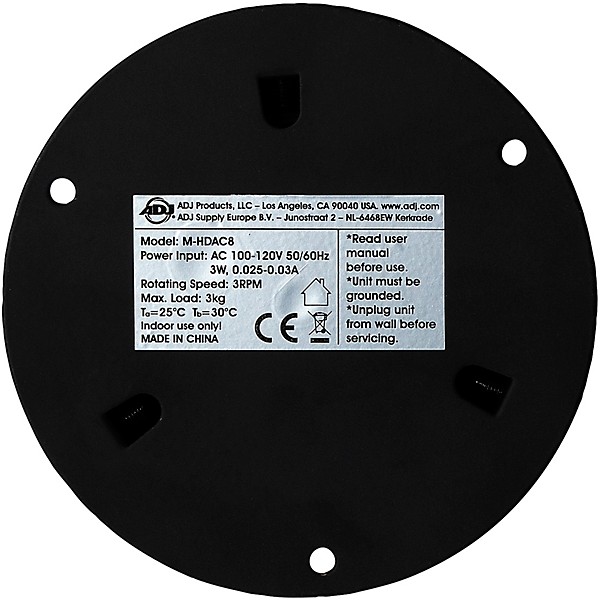 Eliminator Lighting MBMHD8 Heavy Duty Mirror Ball Motor