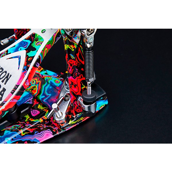 TAMA Limited-Edition 50th Anniversary Iron Cobra Power Glide Psychedelic Rainbow Double Pedal