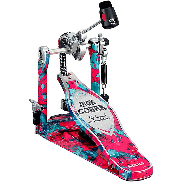 TAMA Limited-Edition 50th Anniversary Iron Cobra Power Glide Coral Swirl  Single Pedal