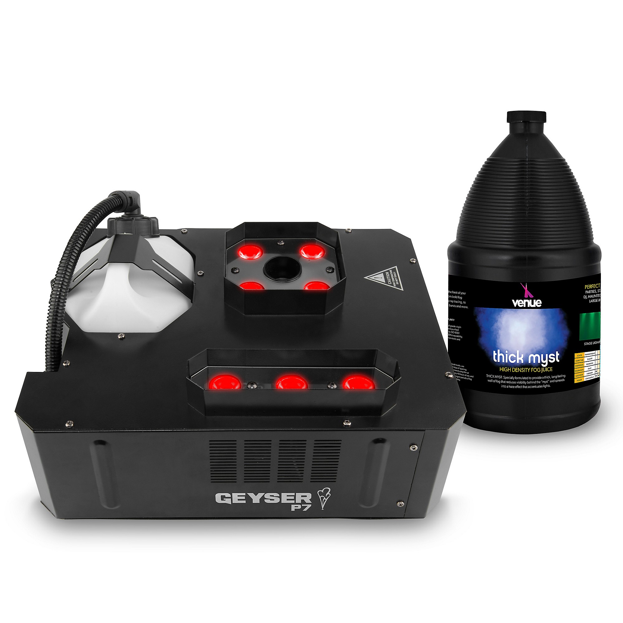 その他 TW-POWER MIST 3D CHAUVET DJ Geyser P7 Fog Machine with 1 Gallon Venue Thick Myst