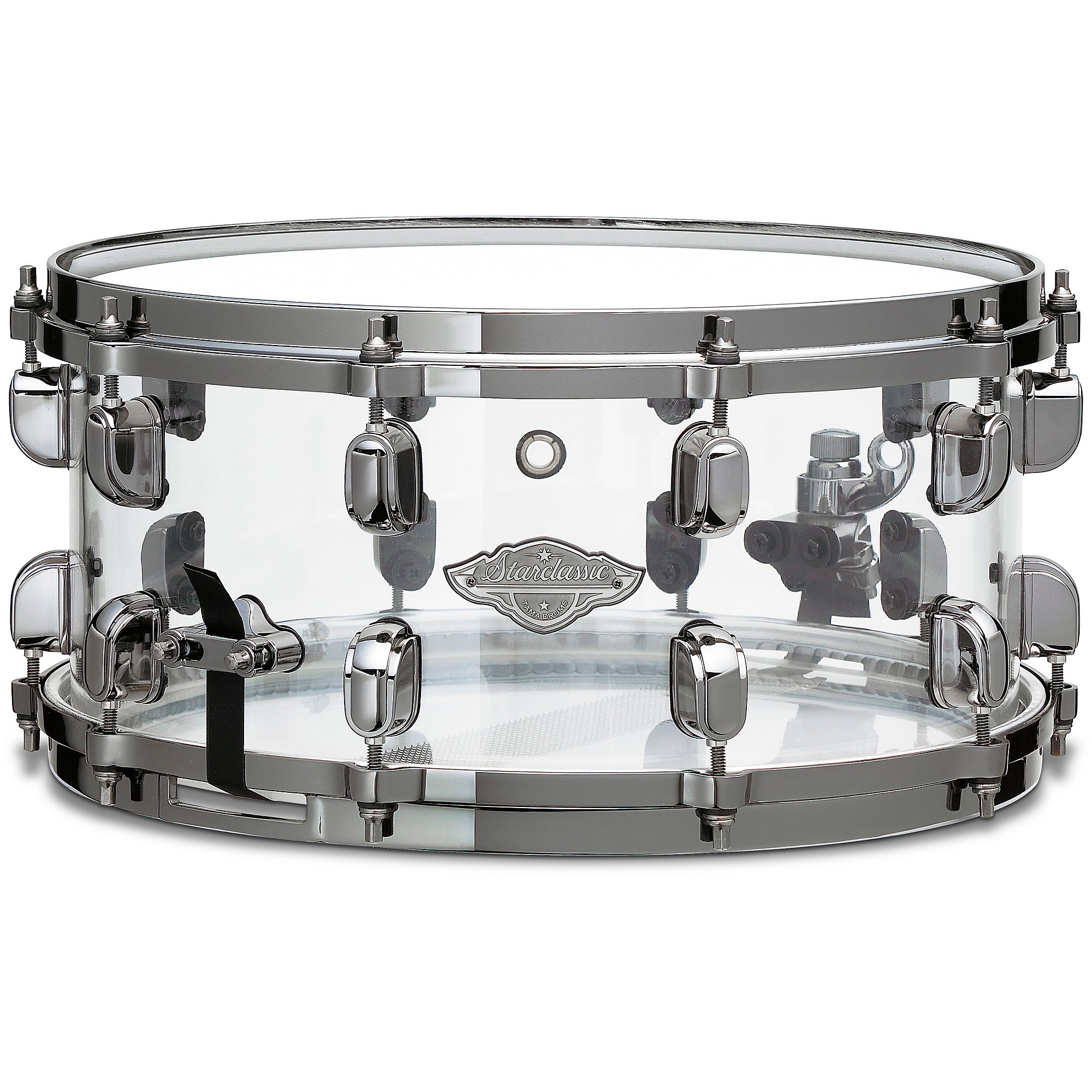 DW Design Series 14 x 6 Seamless Acrylic Snare Drum, Clear at