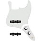 920d Custom Jazz Bass Loaded Pickguard With Groove (Modern) Pickups and JB-CON-CH-BK Control Plate Parchment thumbnail