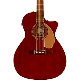 Fender Newporter Player Limited-Edition Acoustic-Electric Guitar Midnight Wine