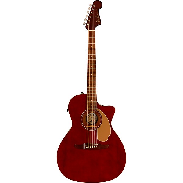 Fender Newporter Player Limited-Edition Acoustic-Electric Guitar Midnight Wine